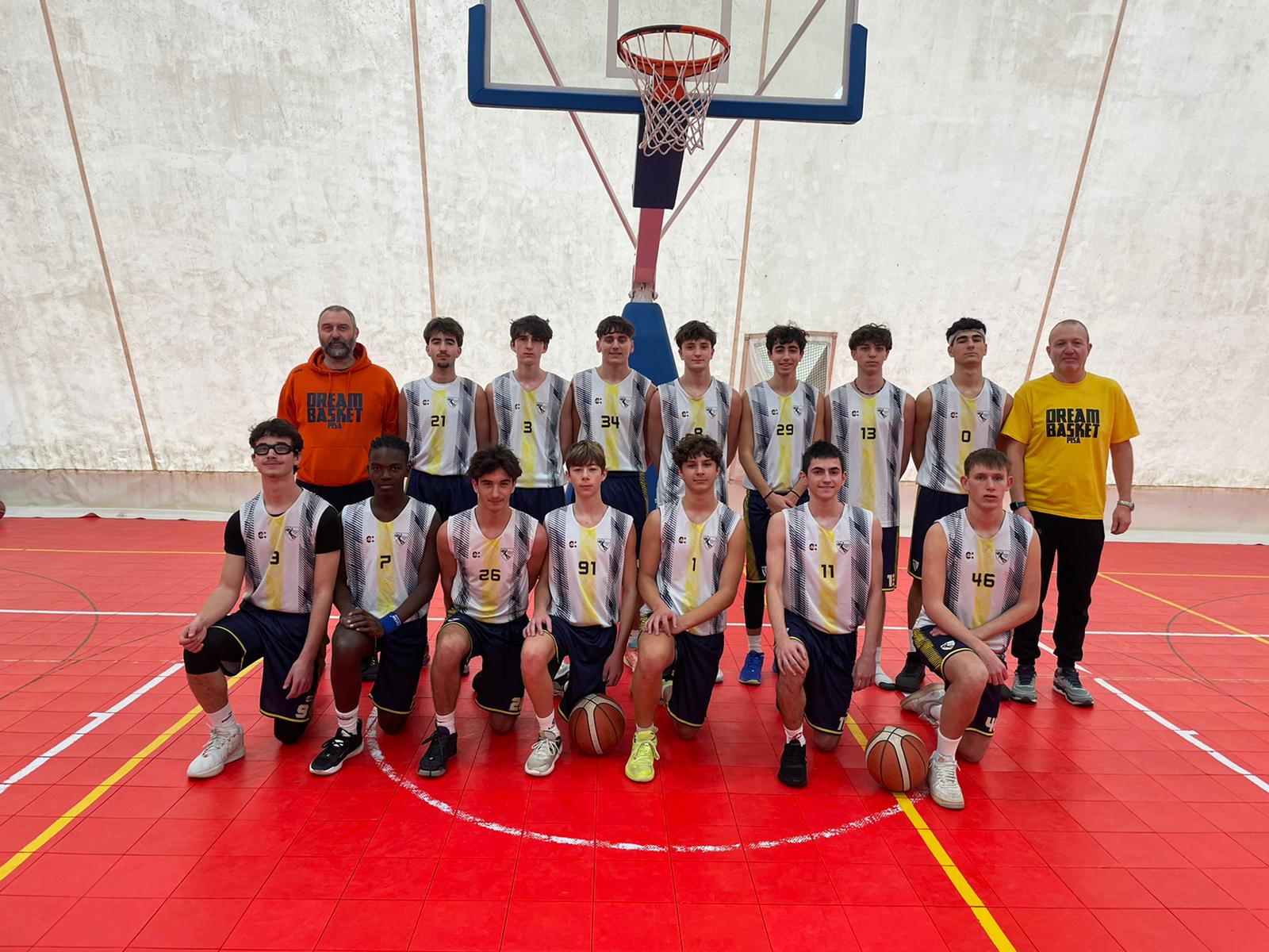 La squadra Under17 Gold targata Dream Basket Pisa 2023/24